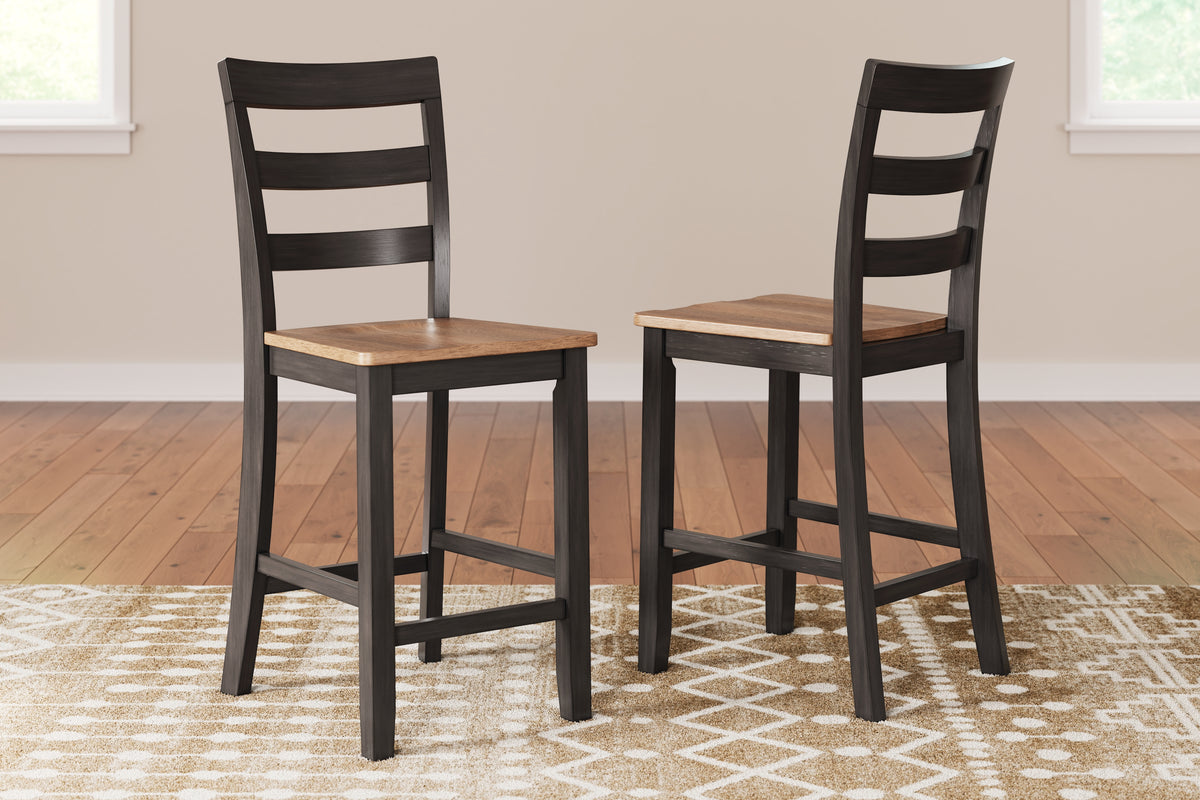 J&M Furniture - Ashley Furniture - Gesthaven Counter Height Barstool (Set of 2) - Counter Height Barstool (Set of 2) / Natural/Brown - D396-124X2