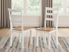 J&M Furniture - Ashley Furniture - Gesthaven Dining Chair (Set of 2) - Dining Chair (Set of 2) / Natural/White - D398-01X2