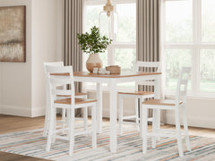 Gesthaven Counter Height Dining Table and 4 Barstools (Set of 5)