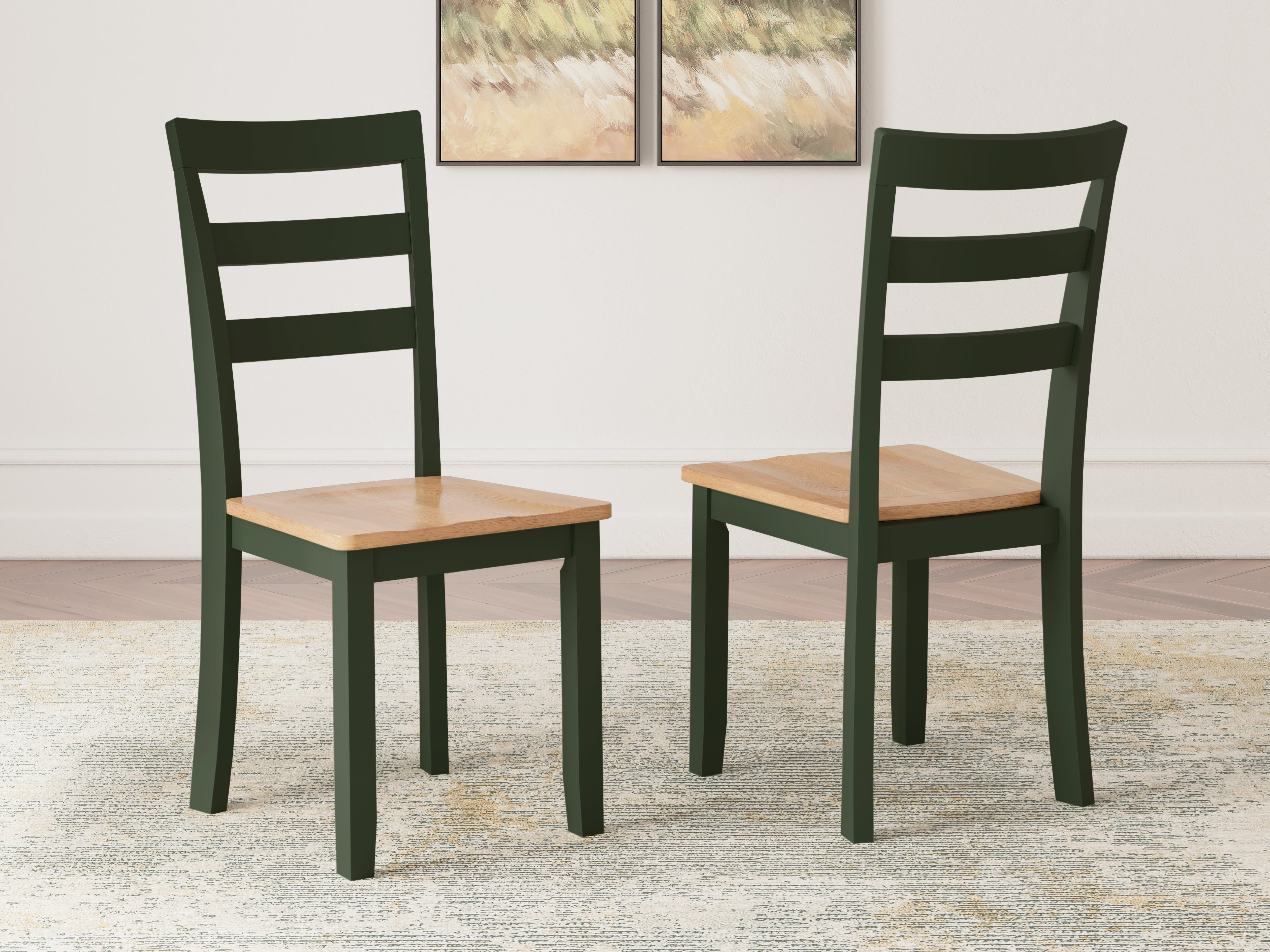 J&M Furniture - Ashley Furniture - Gesthaven Dining Chair (Set of 2) - Dining Chair (Set of 2) / Natural/Green - D401-01X2