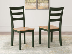 J&M Furniture - Ashley Furniture - Gesthaven Dining Chair (Set of 2) - Dining Chair (Set of 2) / Natural/Green - D401-01X2