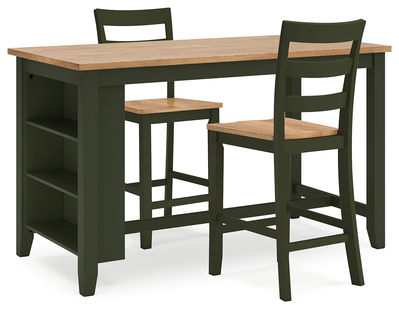 J&M Furniture - Ashley Furniture - Gesthaven Counter Height Dining Table and 2 Barstools - Counter Height Dining Table and 2 Barstools - D401D3