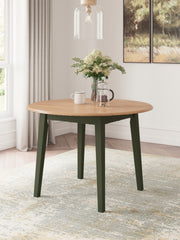 J&M Furniture - Ashley Furniture - Gesthaven Dining Drop Leaf Table - Round DRM Drop Leaf Table / Natural/Blue - D399-15
