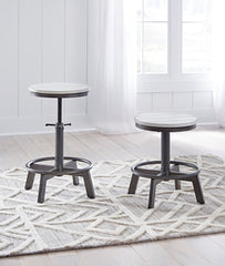 J&M Furniture - Ashley Furniture - Torjin Counter Height Stool (Set of 2) - Counter Height Stool (Set of 2) / Vintage White - D440-224X2
