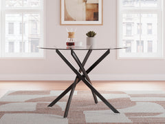 J&M Furniture - Ashley Furniture - Pharwynn Dining Table - Round Dining Room Table / Black - D446-15