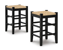 J&M Furniture - Ashley Furniture - Mirimyn Counter Height Bar Stool (Set of 2) - Counter Height Bar Stool (Set of 2) / Black - D508-124X2