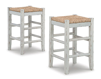 J&M Furniture - Ashley Furniture - Mirimyn Counter Height Bar Stool (Set of 2) - Counter Height Bar Stool (Set of 2) / White - D508-224X2