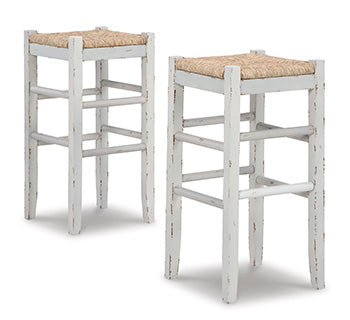 J&M Furniture - Ashley Furniture - Mirimyn Bar Height Bar Stool (Set of 2) - Bar Height Bar Stool (Set of 2) / White - D508-230X2