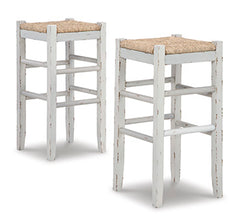 J&M Furniture - Ashley Furniture - Mirimyn Bar Height Bar Stool (Set of 2) - Bar Height Bar Stool (Set of 2) / White - D508-230X2