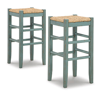 J&M Furniture - Ashley Furniture - Mirimyn Bar Height Bar Stool (Set of 2) - Bar Height Bar Stool (Set of 2) / Teal - D508-330X2