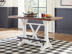 J&M Furniture - Ashley Furniture - Valebeck Counter Height Dining Table - Counter Height Dining Table / Multi - D546D21