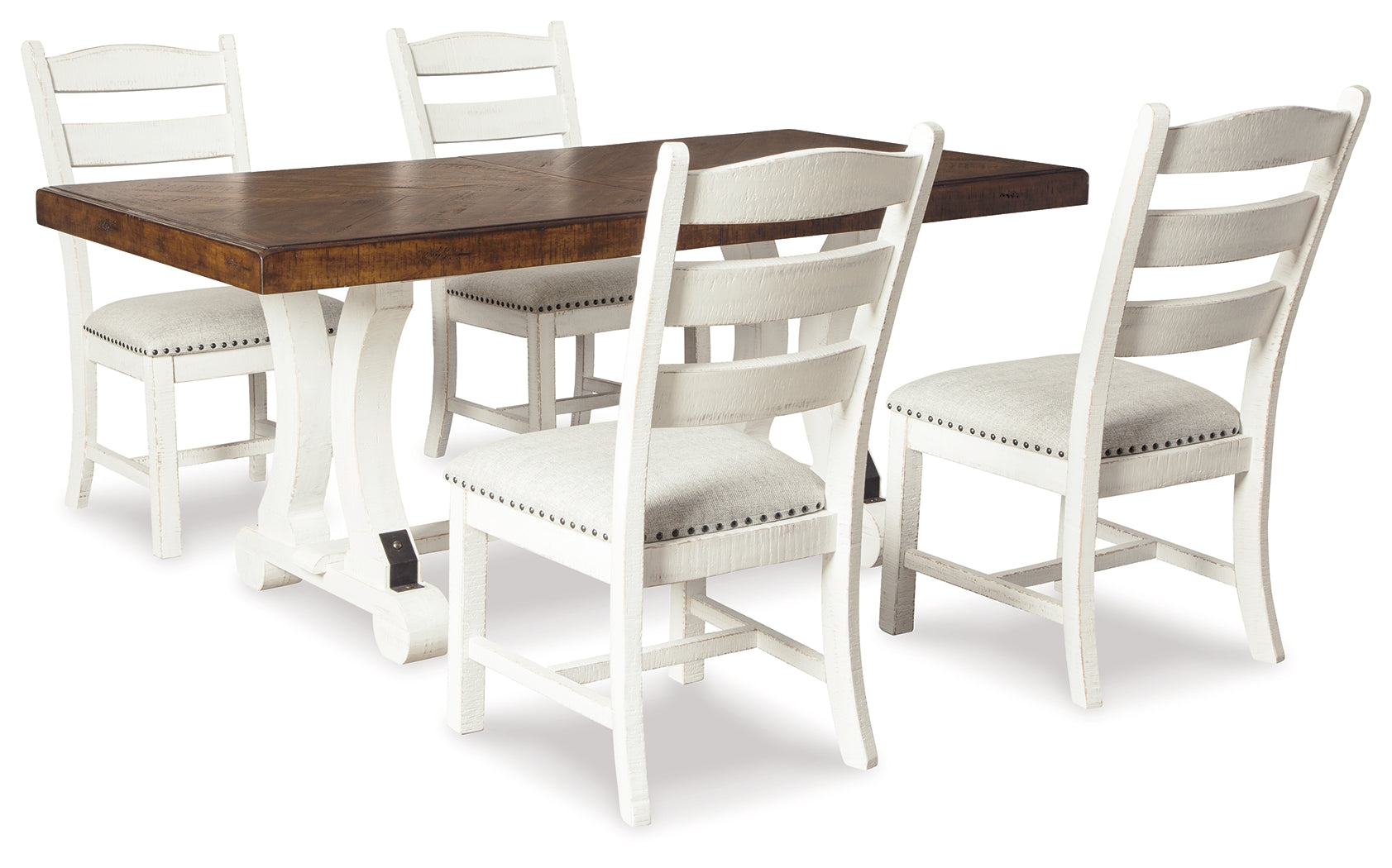 J&M Furniture - Ashley Furniture - Valebeck Dining Table and 4 Chairs - Dining Table and 4 Chairs - D546D2