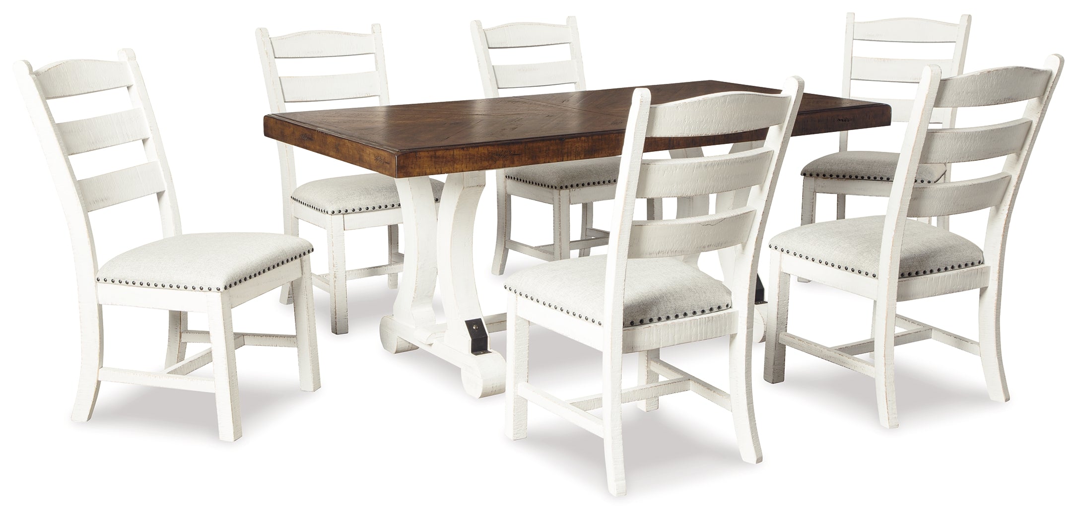 J&M Furniture - Ashley Furniture - Valebeck Dining Table and 6 Chairs - Dining Table and 6 Chairs - D546D6