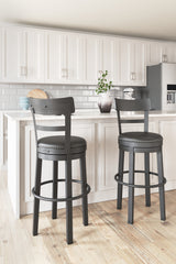 J&M Furniture - Ashley Furniture - Valebeck Bar Height Bar Stool (Set of 2) - Bar Height Bar Stool (Set of 2) / Multi - D546-630X2