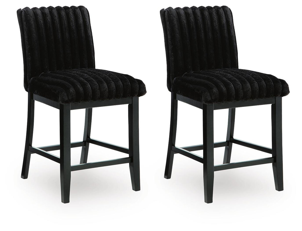 J&M Furniture - Ashley Furniture - Mervannie Counter Height Barstool (Set of 2) - Counter Height Barstool (Set of 2) - PCD571-124X2