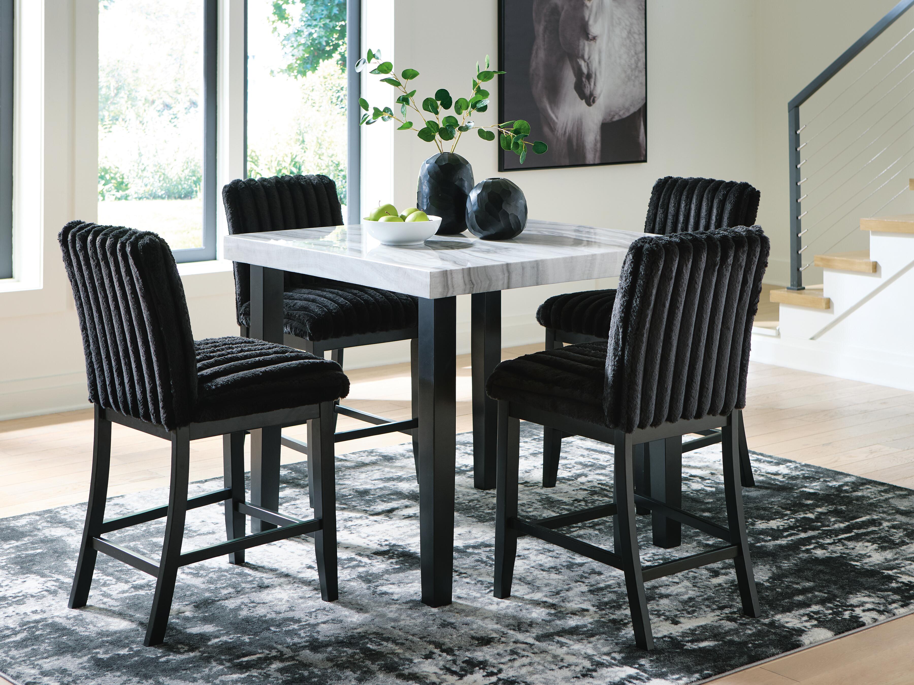 J&M Furniture - Ashley Furniture - Mervannie Counter Height Dining Table and 4 Barstools - Counter Height Dining Table and 4 Barstools - PCD571D2