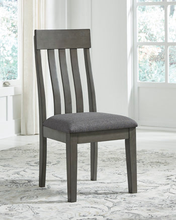 J&M Furniture - Ashley Furniture - Hallanden Dining Chair (Set of 2) - Dining Chair (Set of 2) / Two-tone Gray - D589-01X2