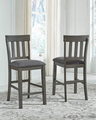 J&M Furniture - Ashley Furniture - Hallanden Counter Height Bar Stool (Set of 2) - Counter Height Bar Stool (Set of 2) / Two-tone Gray - D589-124X2