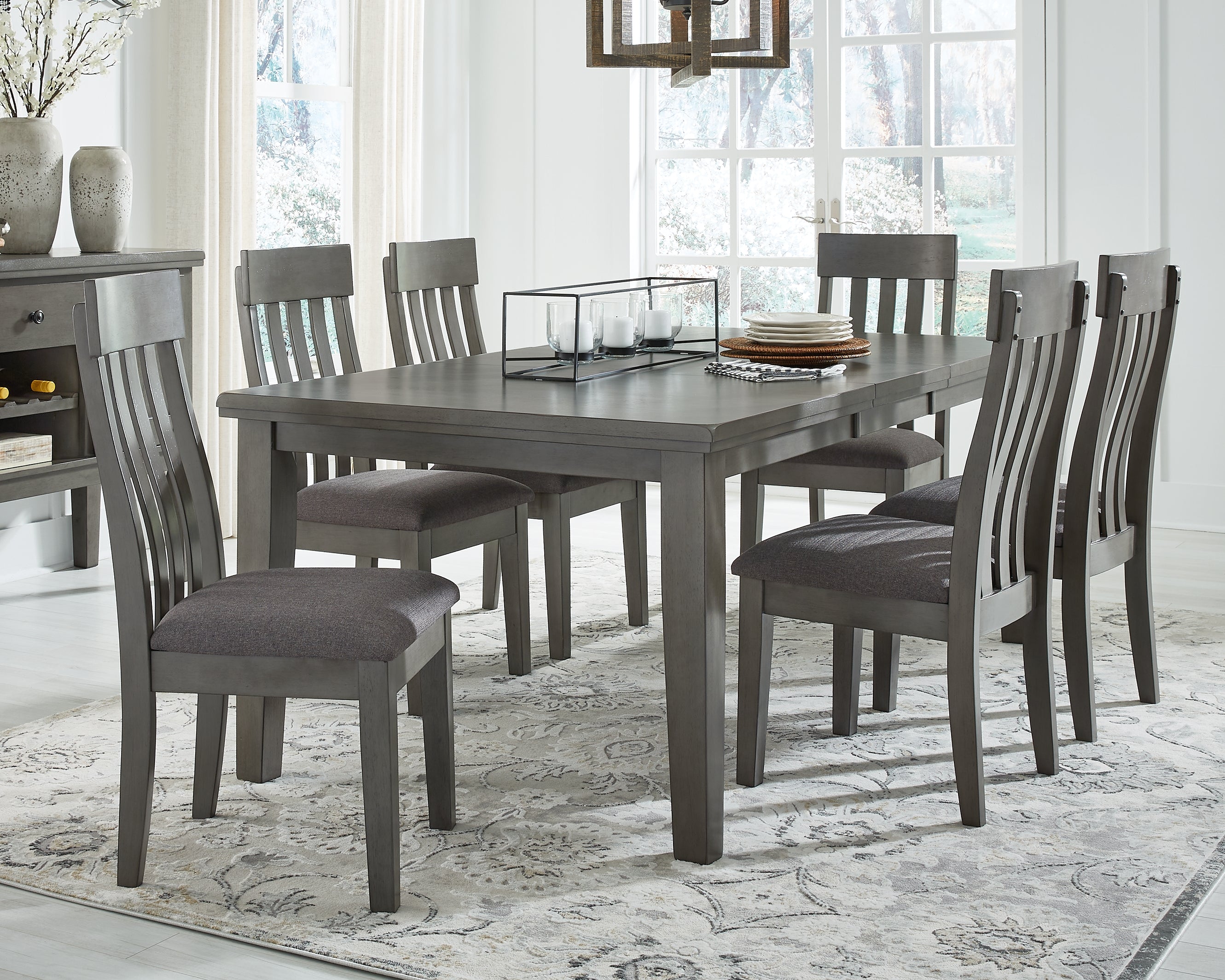 J&M Furniture - Ashley Furniture - Hallanden Dining Extension Table - RECT DRM Butterfly EXT Table / Gray - D589-35
