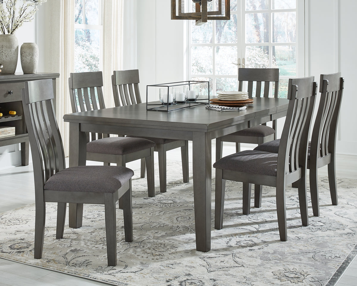 J&M Furniture - Ashley Furniture - Hallanden Dining Extension Table - RECT DRM Butterfly EXT Table / Gray - D589-35