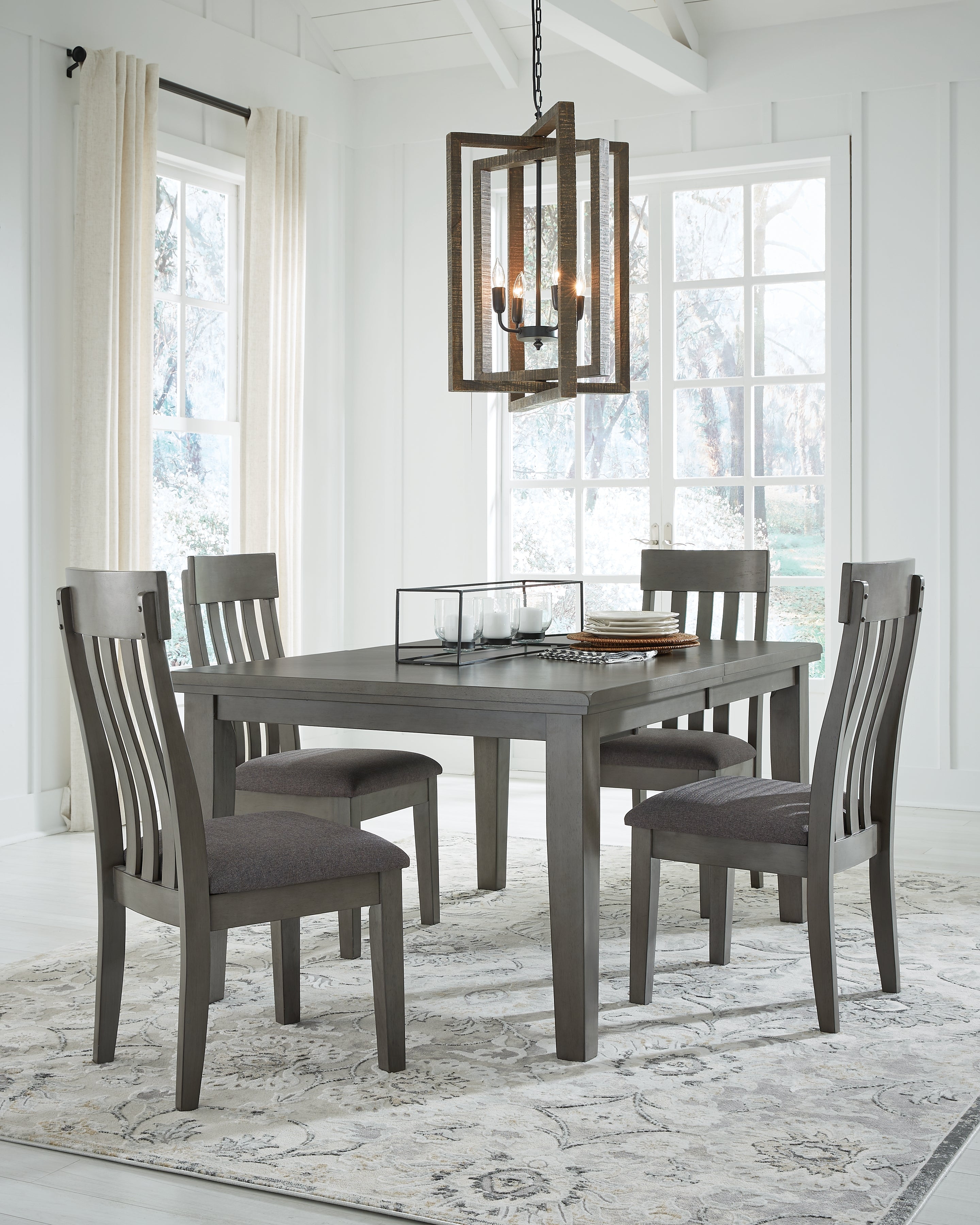 J&M Furniture - Ashley Furniture - Hallanden Dining Table and 4 Chairs - Dining Table and 4 Chairs - D589D1