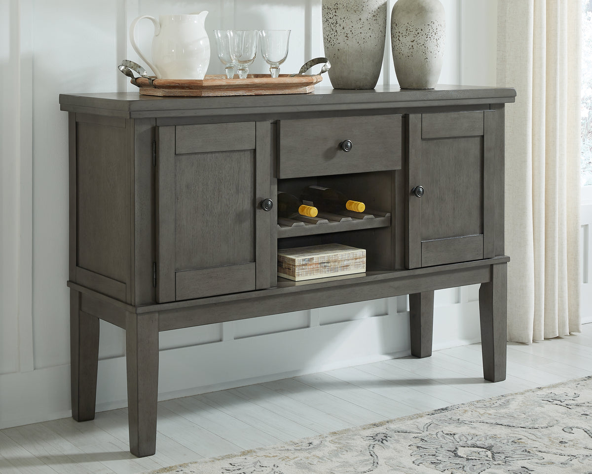 J&M Furniture - Ashley Furniture - Hallanden Dining Server - Dining Room Server / Gray - D589-60