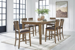 J&M Furniture - Ashley Furniture - Urbinforte Counter Height Extension Dining Table and 6 Barstools - Counter Height Extension Dining Table and 6 Barstools - PCD592D6