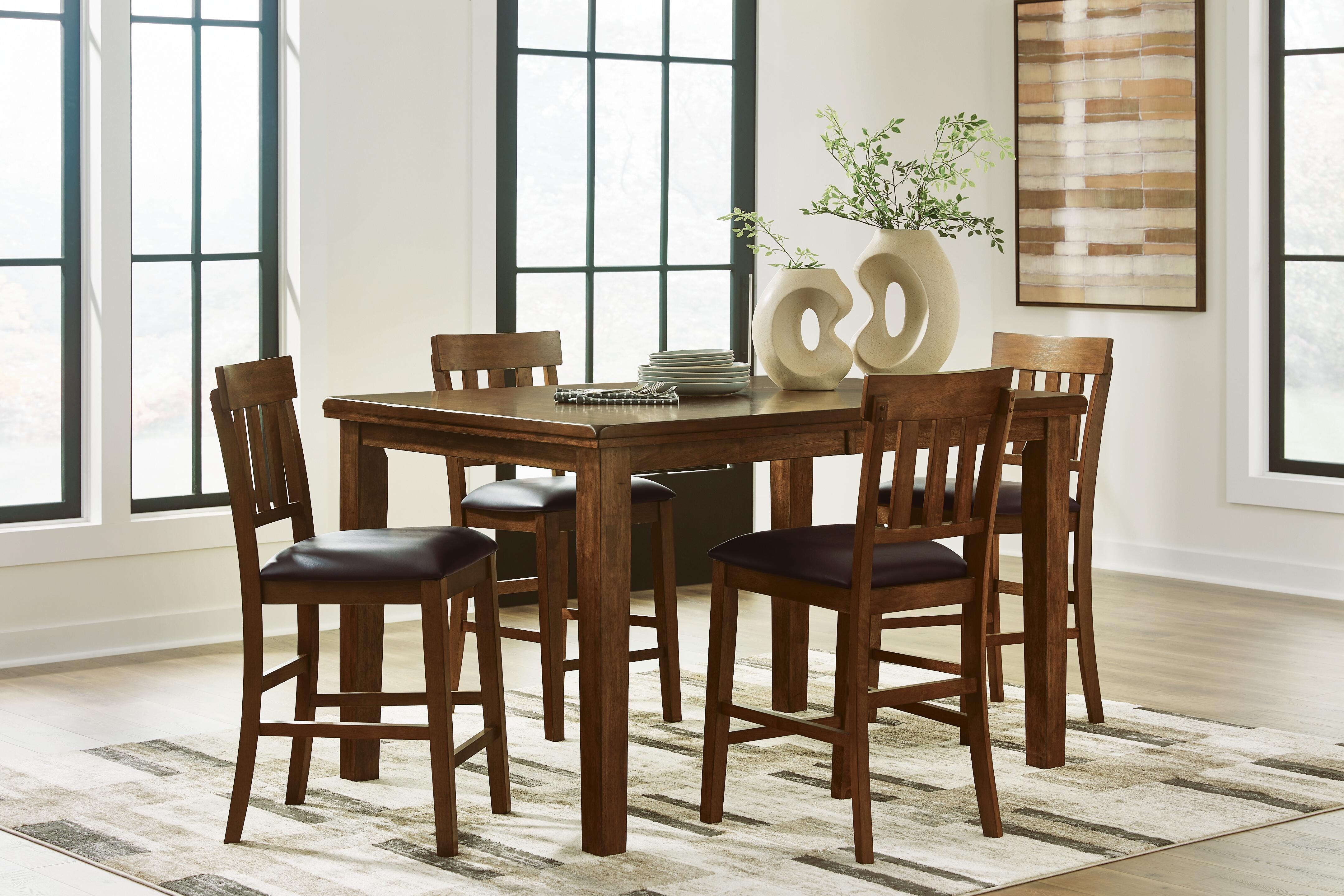 J&M Furniture - Ashley Furniture - Ralene Counter Height Dining Table and 4 Barstools - Counter Height Dining Table and 4 Barstools - D594D11