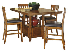 J&M Furniture - Ashley Furniture - Ralene Counter Height Dining Table and 4 Barstools - Counter Height Dining Table and 4 Barstools - D594D1