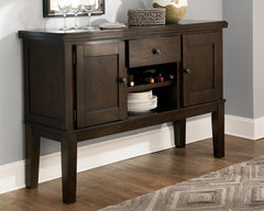 J&M Furniture - Ashley Furniture - Haddigan Dining Server - Dining Room Server / Dark Brown - D596-60
