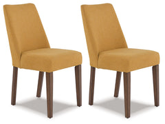 J&M Furniture - Ashley Furniture - Lyncott Dining Chair (Set of 2) - Dining Chair (Set of 2) / Mustard/Brown - D615-04X2