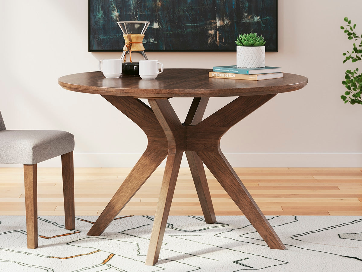 J&M Furniture - Ashley Furniture - Lyncott Dining Table - Round Dining Room Table / Brown - D615-15