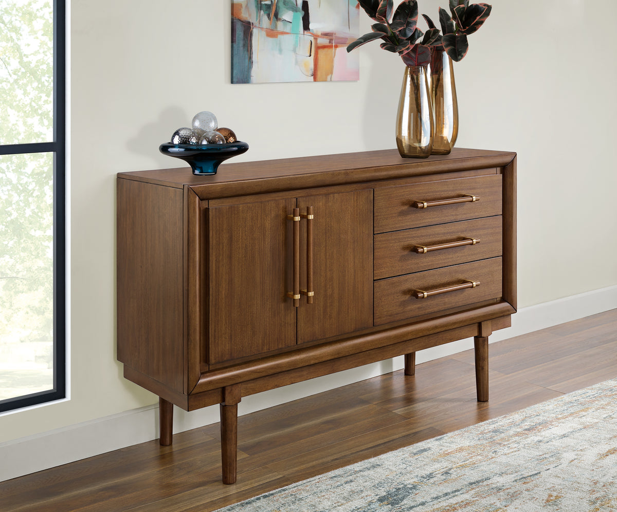 J&M Furniture - Ashley Furniture - Lyncott Dining Server - Dining Room Server / Brown - D615-60