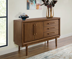 J&M Furniture - Ashley Furniture - Lyncott Dining Server - Dining Room Server / Brown - D615-60