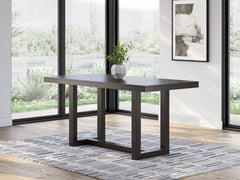 J&M Furniture - Ashley Furniture - Neymorton Counter Height Dining Table - RECT Dining Room Counter Table / Dark Grayish Brown - D618-13