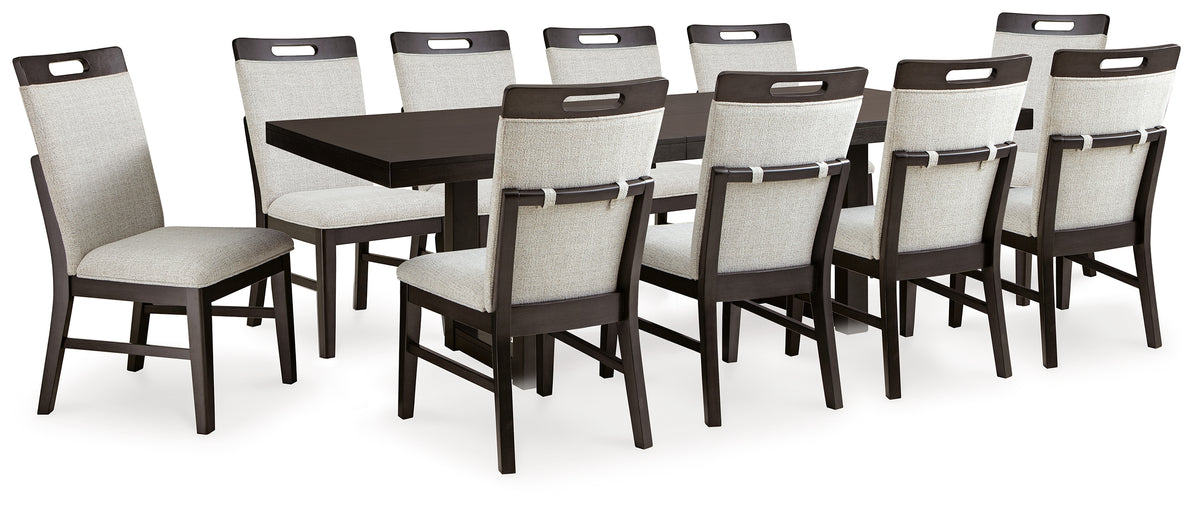 J&M Furniture - Ashley Furniture - Neymorton Dining Table and 10 Chairs - Dining Table and 10 Chairs - D618D4