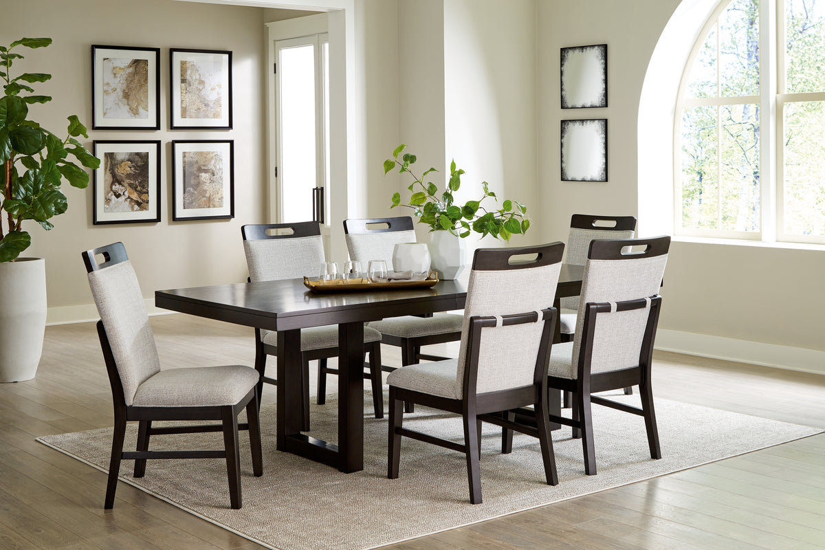 J&M Furniture - Ashley Furniture - Neymorton Dining Table and 6 Chairs - Dining Table and 6 Chairs - D618D2