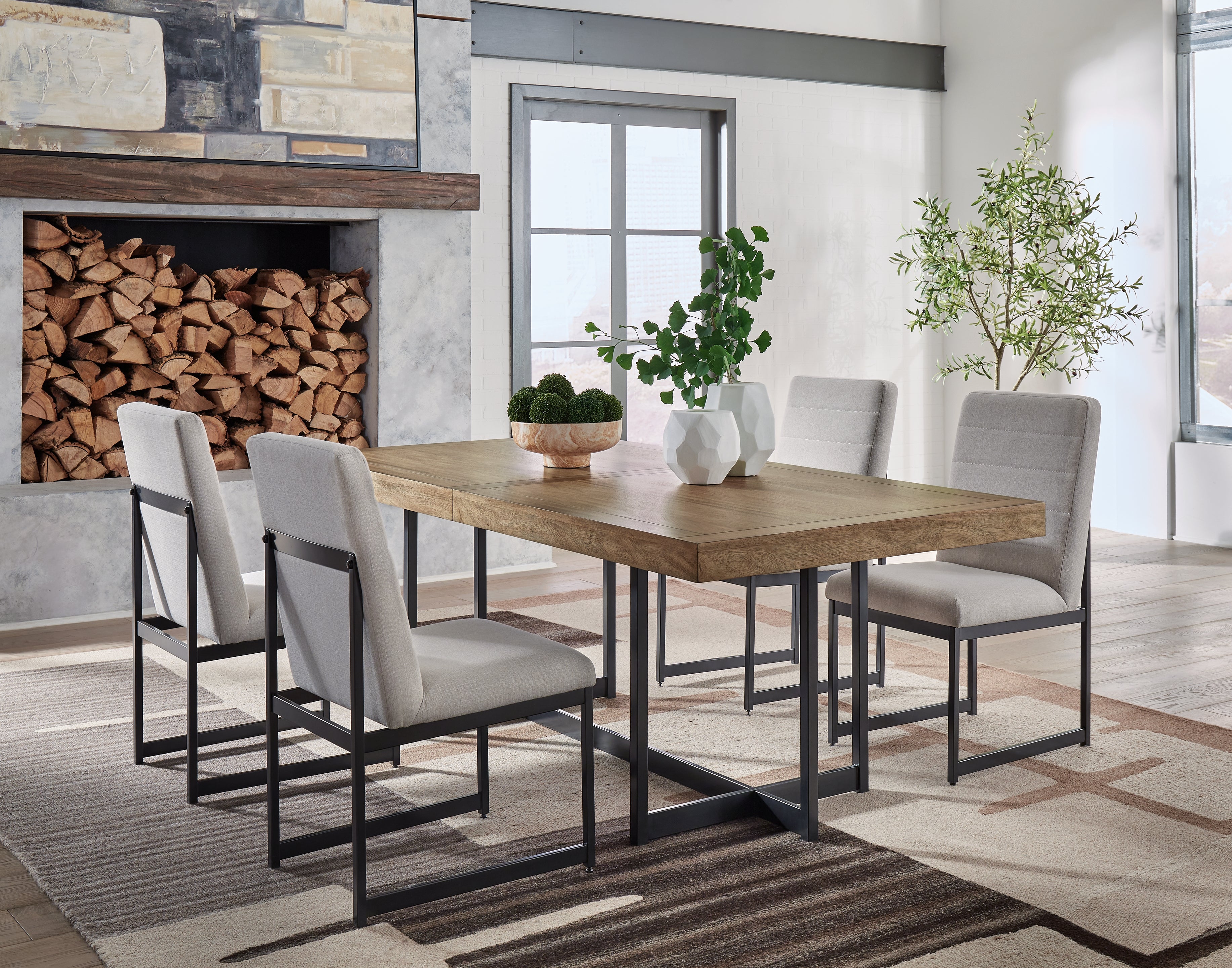 J&M Furniture - Ashley Furniture - Tomtyn Dining Table and 4 Chairs - Dining Table and 4 Chairs - D622D1