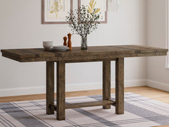 J&M Furniture - Ashley Furniture - Moriville Counter Height Dining Extension Table - RECT DRM Counter EXT Table / Grayish Brown - D631-32