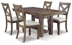 J&M Furniture - Ashley Furniture - Moriville Dining Table and 4 Chairs - Dining Table and 4 Chairs - D631D5