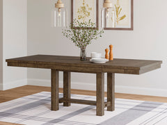 J&M Furniture - Ashley Furniture - Moriville Dining Extension Table - RECT Dining Room EXT Table / Grayish Brown - D631-45
