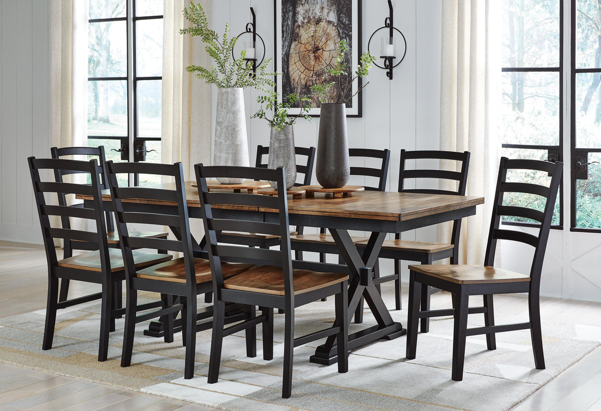 J&M Furniture - Ashley Furniture - Wildenauer Dining Table and 8 Chairs - Dining Table and 8 Chairs - D634D5