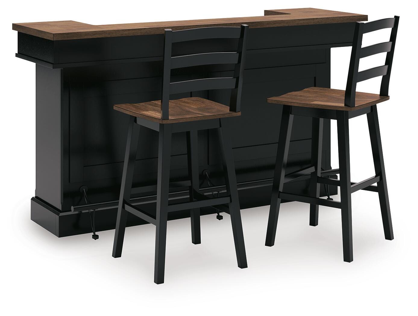 J&M Furniture - Ashley Furniture - Wildenauer Bar Table and 2 Barstools - Bar Table and 2 Barstools - D634D10