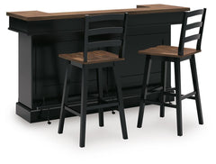 J&M Furniture - Ashley Furniture - Wildenauer Bar Table and 2 Barstools - Bar Table and 2 Barstools - D634D10