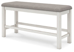 Robbinsdale Counter Height Dining Table, 2 Barstools, Bench and Server