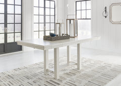 J&M Furniture - Ashley Furniture - Robbinsdale Counter Height Dining Extension Table - RECT DRM Counter EXT Table / Antique White - D642-32