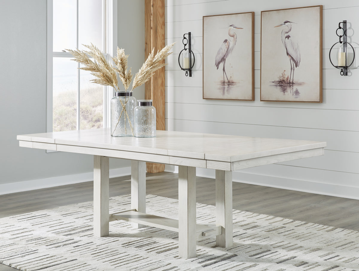 J&M Furniture - Ashley Furniture - Robbinsdale Dining Extension Table - RECT Dining Room EXT Table / Antique White - D642-45