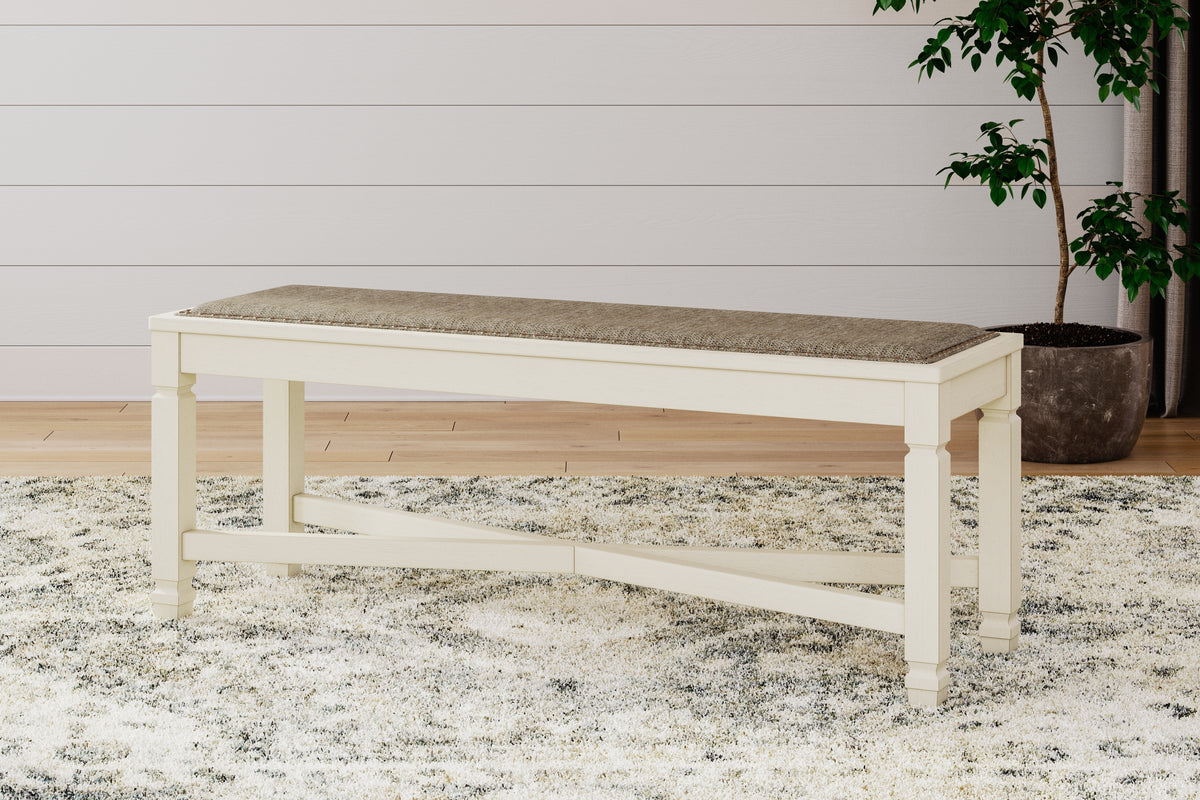 J&M Furniture - Ashley Furniture - Bolanburg Dining Bench - Large UPH Dining Room Bench / Two-tone / 50"W x 15"D x 20"H - D647-00