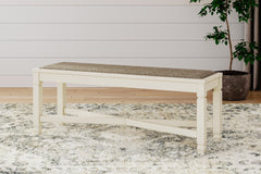 J&M Furniture - Ashley Furniture - Bolanburg Dining Bench - Large UPH Dining Room Bench / Two-tone / 50"W x 15"D x 20"H - D647-00