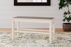 J&M Furniture - Ashley Furniture - Bolanburg Counter Height Dining Bench - DBL Counter UPH Bench (1/CN) / Two-tone / 42"W x 15"D x 24"H - D647-09